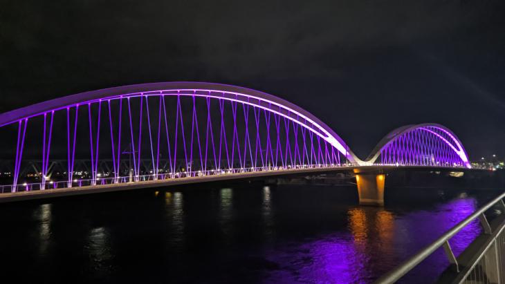 Bicycle bridge Strasbourg - Kehl