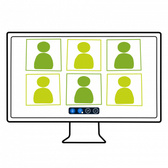 Mockup zu fairteaching am Desktop