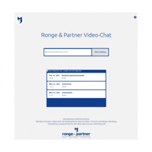 Beispiel Video-Chat für Ronge und Partner